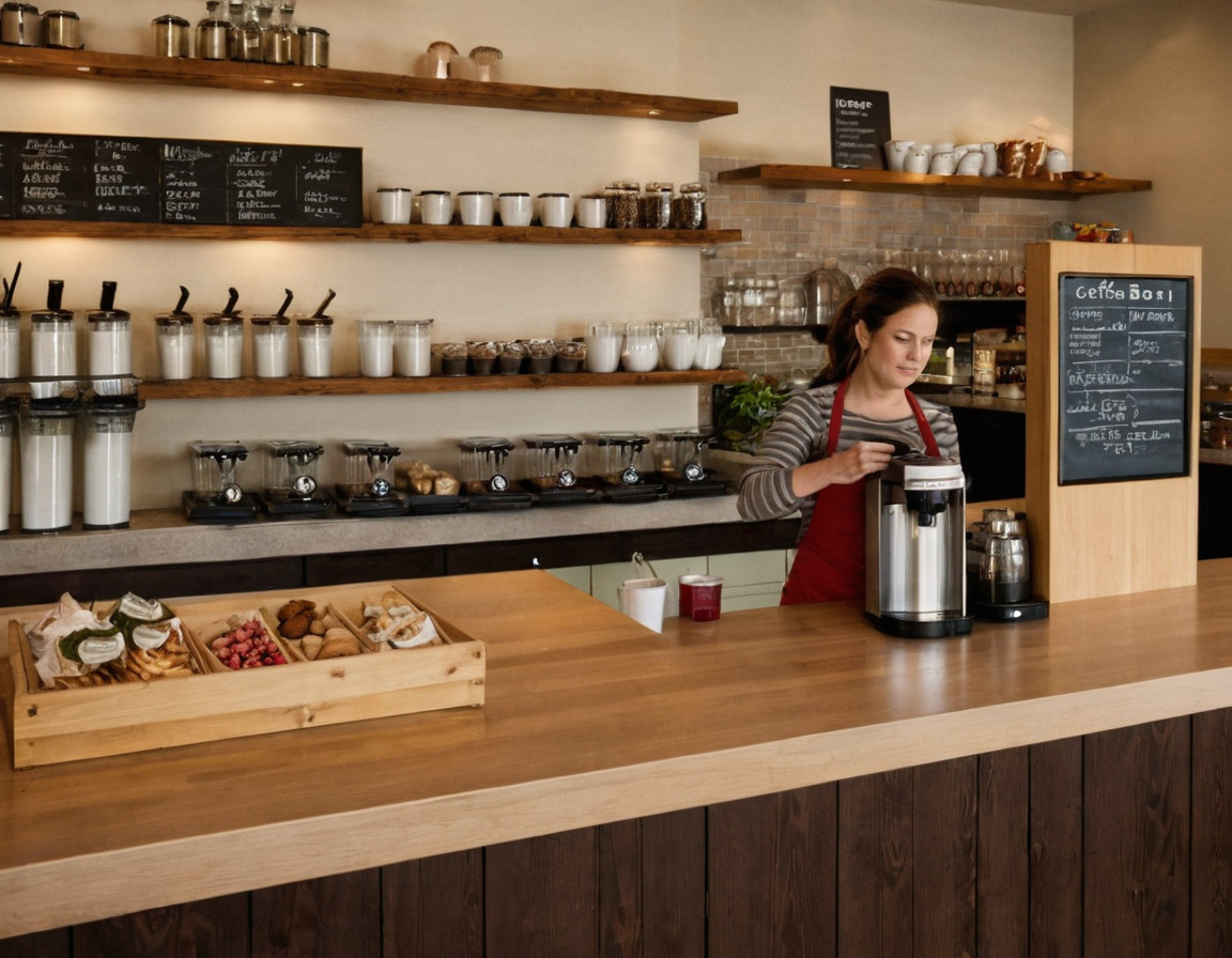 Practical visual for Small-space coffee bar ideas should prioritize fewer turns, visible pickup, and self-service items away from the register