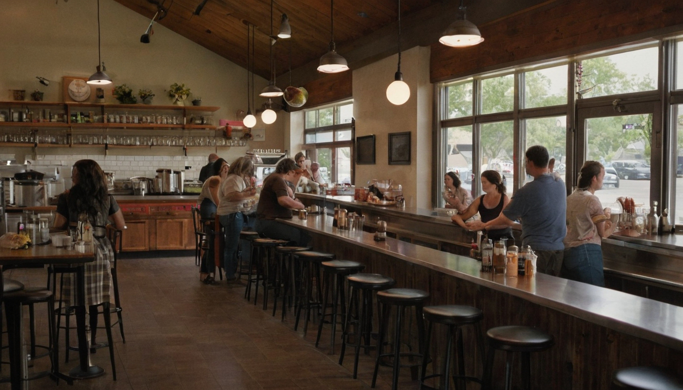 A straight bar is the safer default for most 900-square-foot Dallas cafés editorial visual