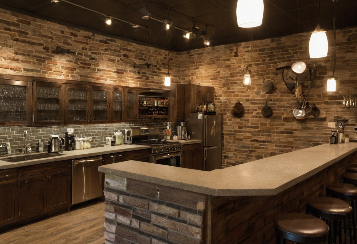 Practical visual for Does a straight or L-shaped coffee bar hold the required equipment more efficiently
