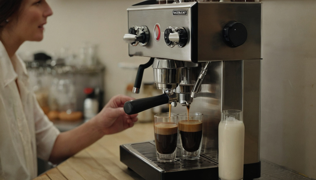 What clearance does an espresso machine need behind a commercial coffee bar